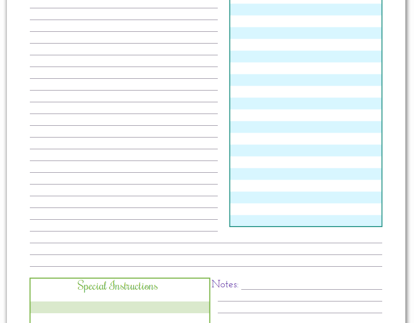 Organize Your Recipes With These Handy Recipe Page Printables