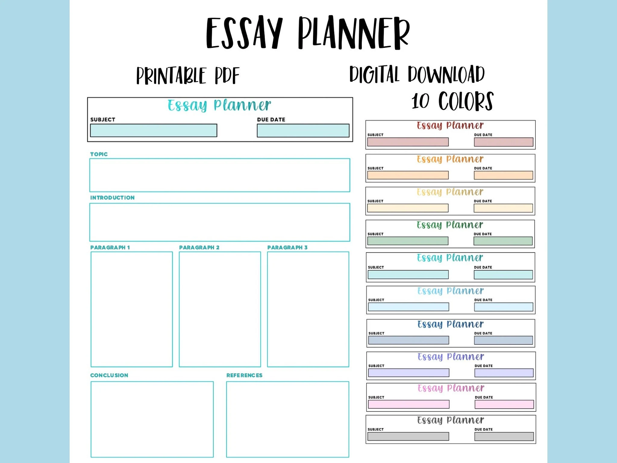 Printable Visual Planner Persuasive Essay College Printable Visual Planner Persuasive Essay College