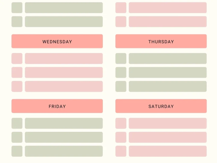 Page 2 Free And Customizable Weekly Planner Templates Canva