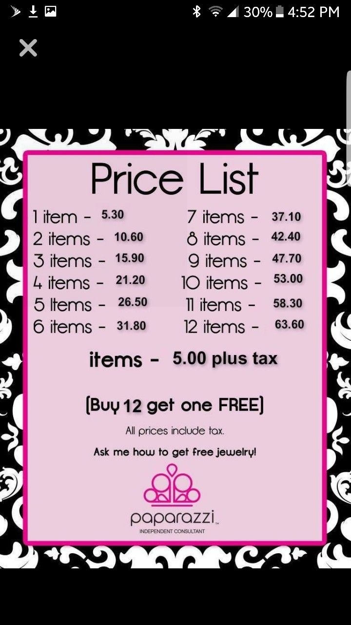 Paparazzi Jewelry Displays Price List With Tax Paparazzi Jewelry Displays Price List With Tax