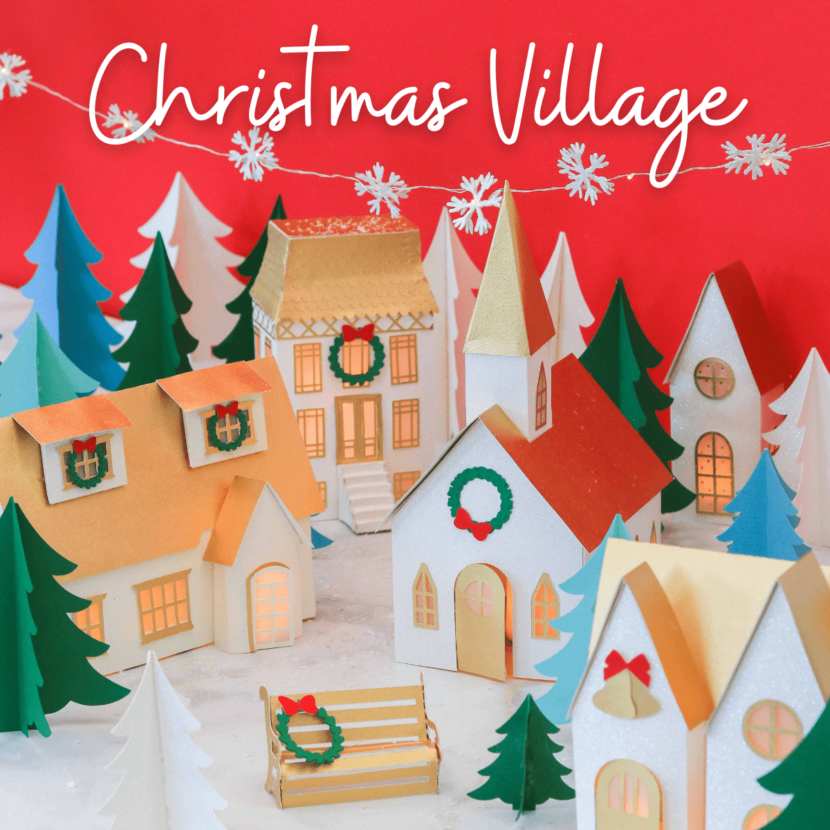 Santas Village Printable Sign
