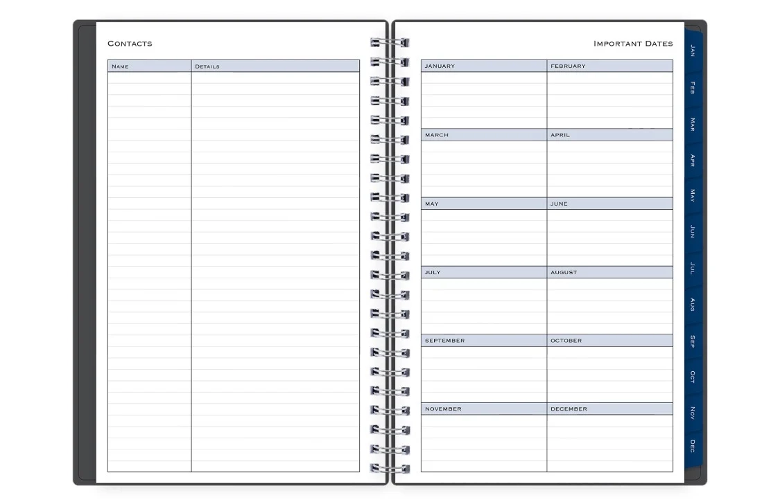 Passages 2026 Weekly Monthly 5x8 Planner Blue Sky
