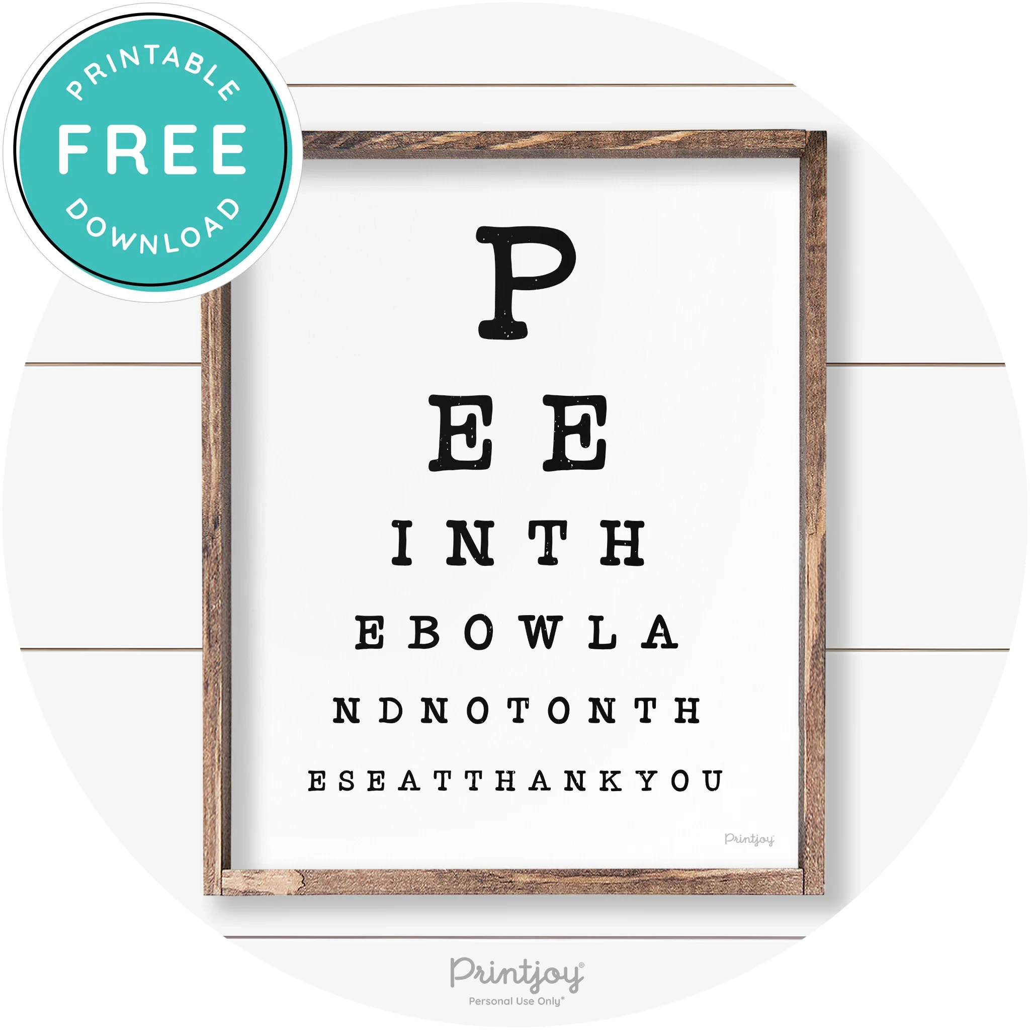 Free Printable Farmouse Bathroom Signs