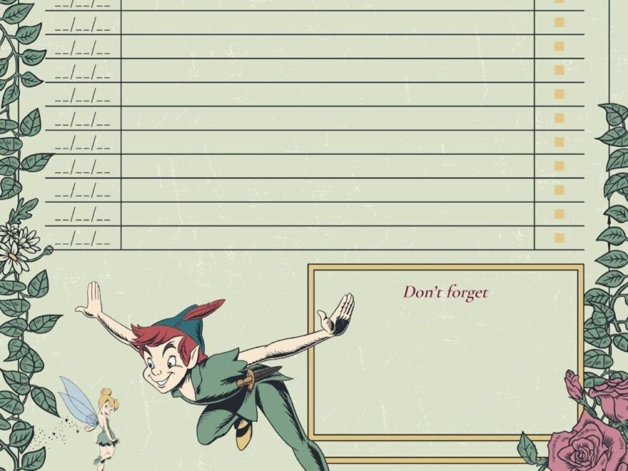 Peter Pan To Do List Presentation