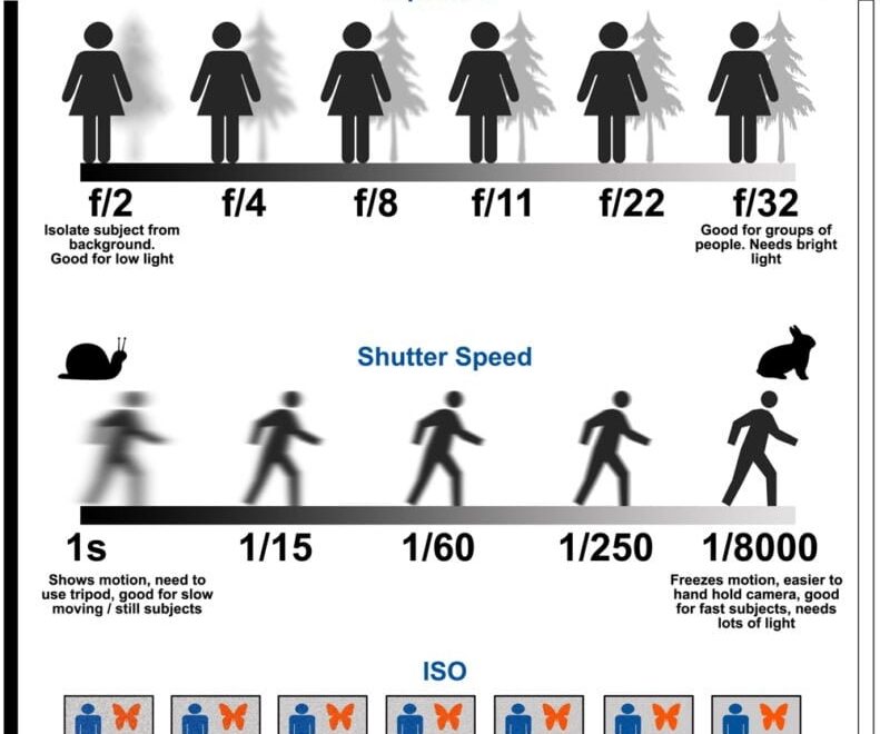 Photography Exposure Chart Cheat Sheet