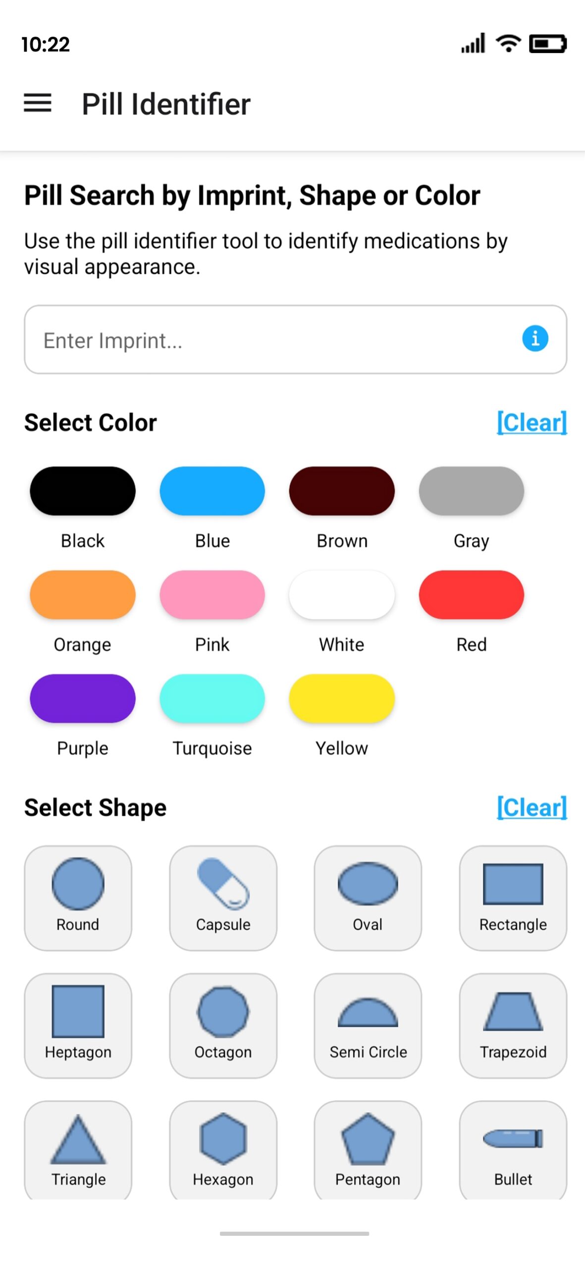 Pill Identifier Chart Printable
