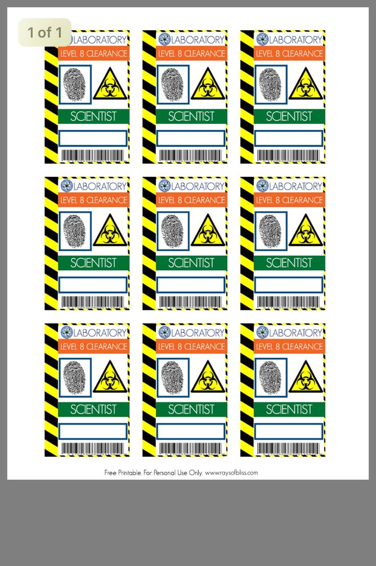 Free Printable Mad Science Sign