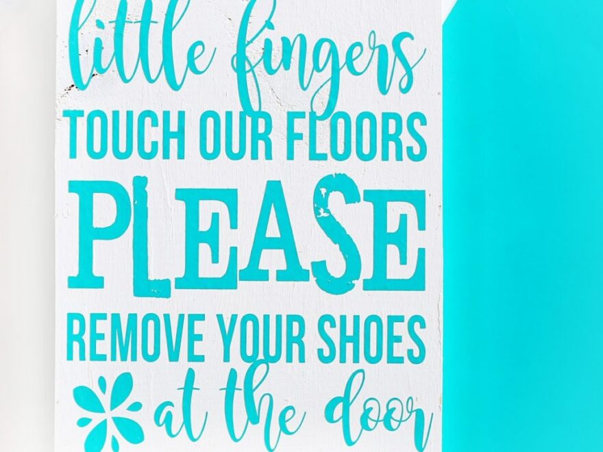 Please Remove Shoes Sign Sugar Bee Crafts