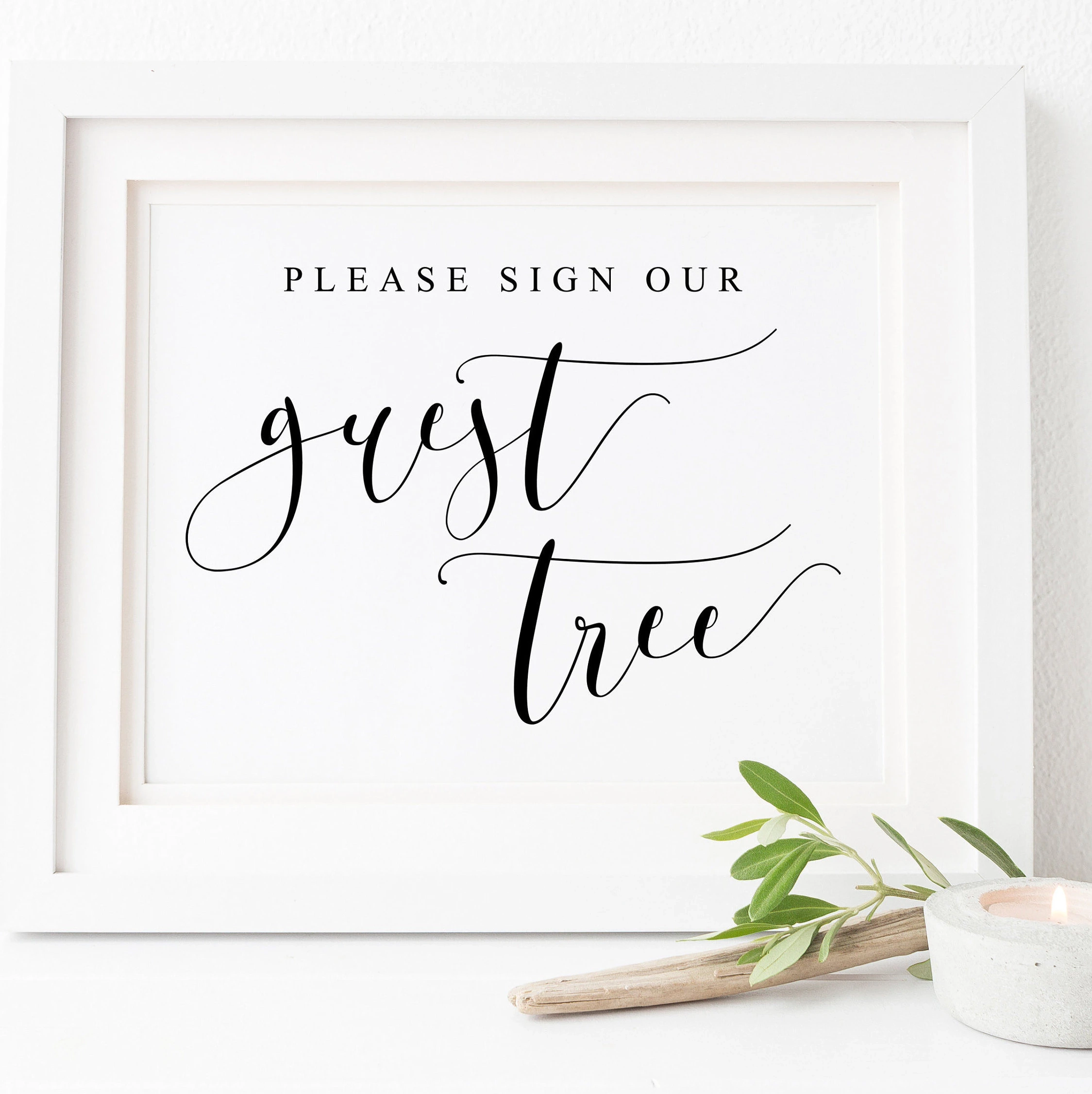 Please Sign Our Guest Tree fingerprint Guest Tree Sign guest Book 