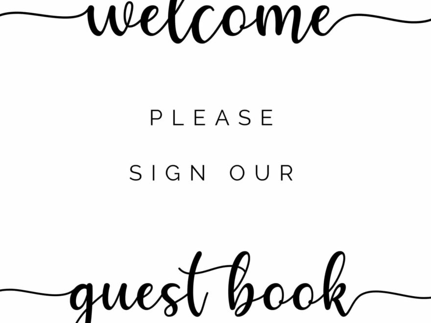 Please Sign Our Guestbook Free Printable Tulamama
