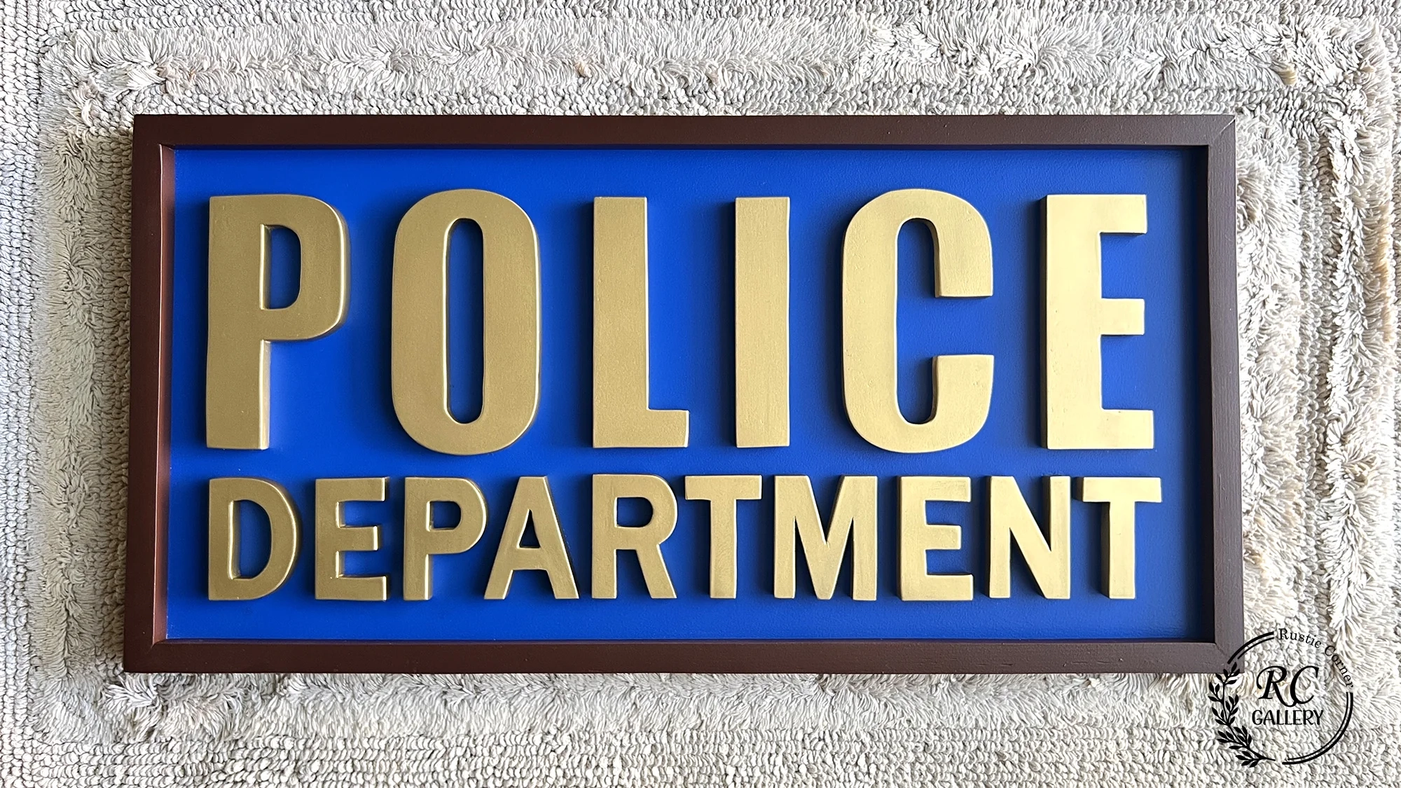Police Department Custom Sign Police Department Custom Sign