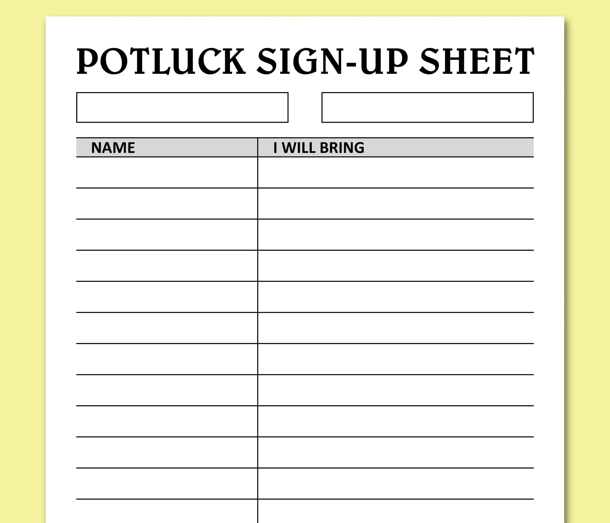 Potluck Sign Up Sheet Printable Holidays Events Potluck Brunch Potluck Sign Up Sheet Printable Holidays Events Potluck Brunch