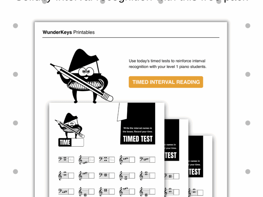 Print These Interval Reading Worksheets For Piano Students