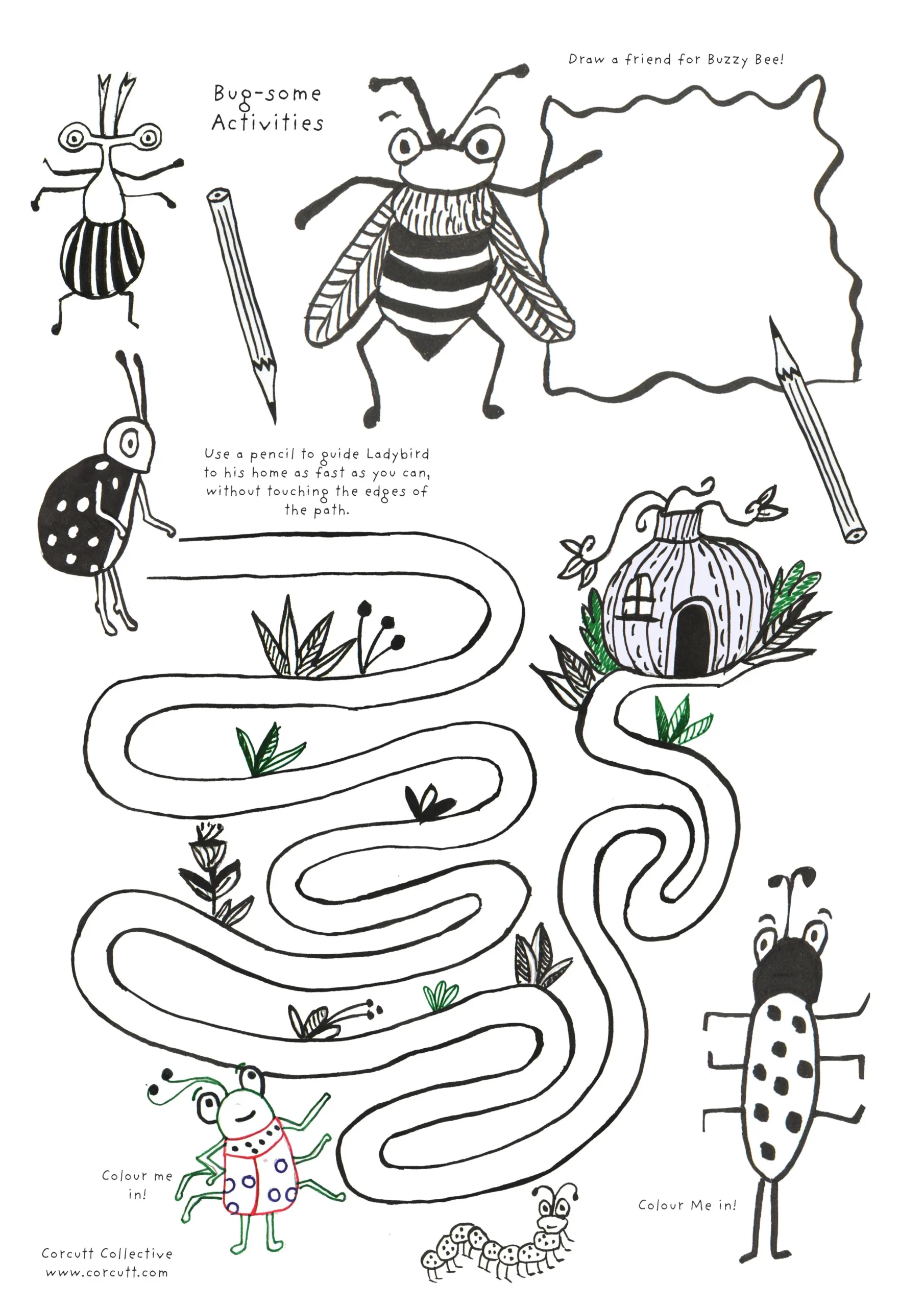 Printable Activity Sheets Corcutt Collective