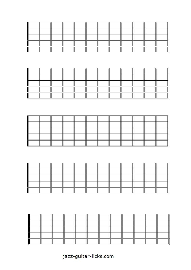 Printable Guitar Fretboard Charts Printable Guitar Fretboard Charts
