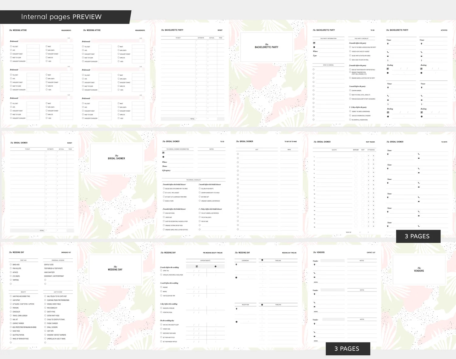 Printable Maid Of Honor Planner Printable Maid Of Honor Planner