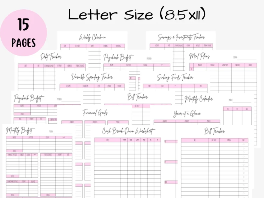 Printable Budget Planner All Things Planned