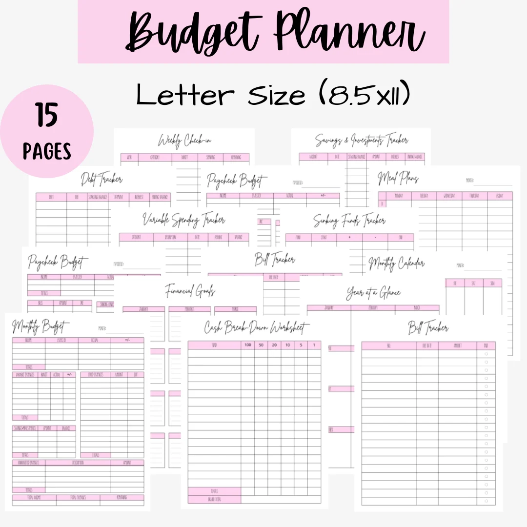 Printable Budget Planner All Things Planned