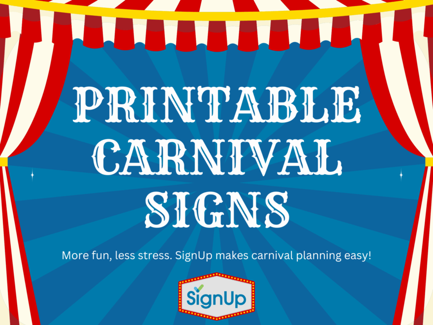 Printable Carnival Signs Free Festive Signage For Games Tickets