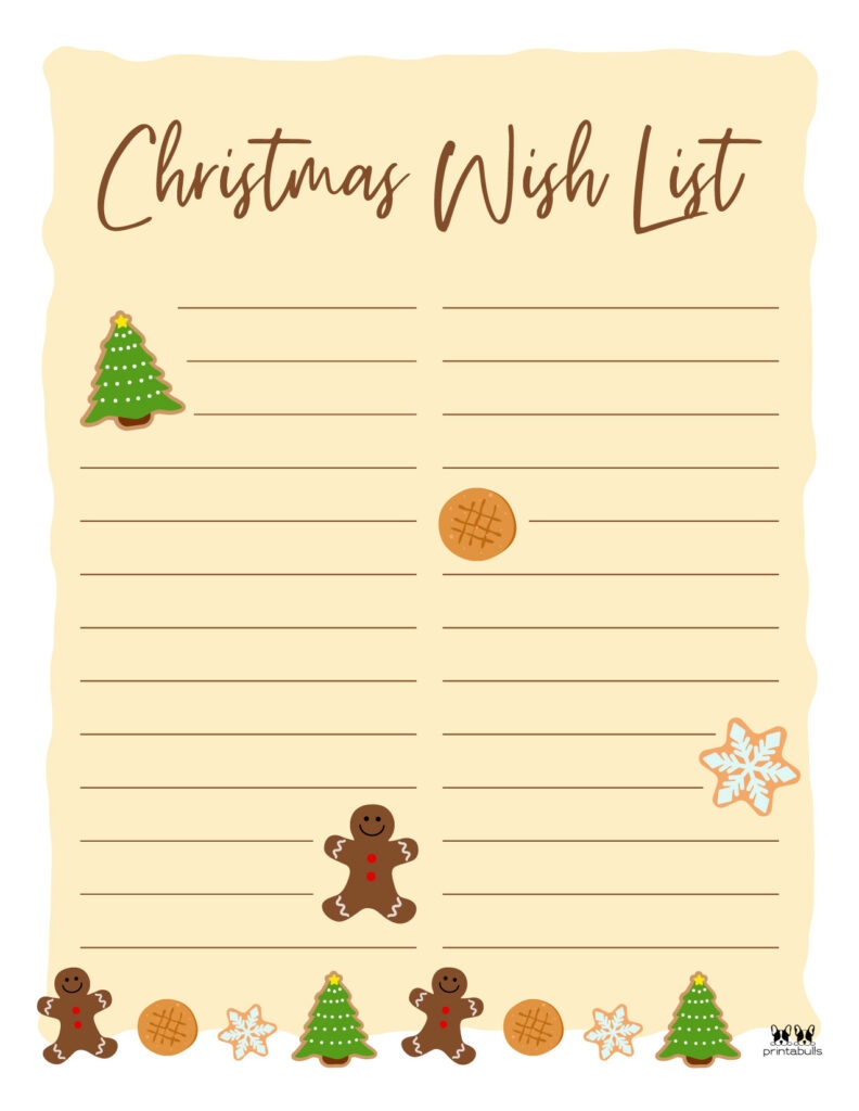 Cute Printable Christmas List Cute Printable Christmas List