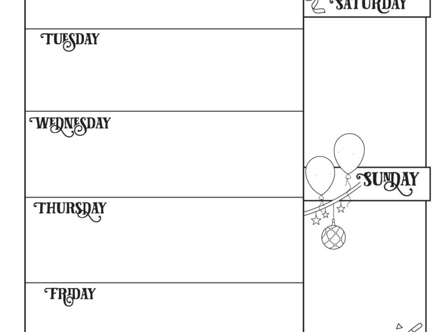 Printable Coloring Planner Pages Woo Jr Kids Activities Children s Publishing