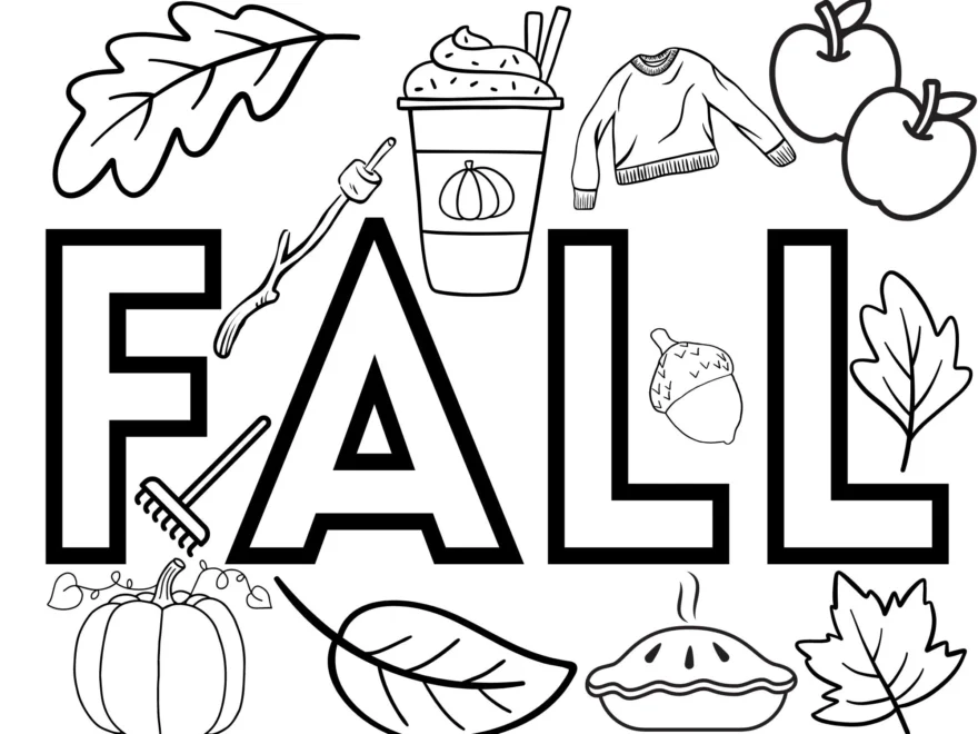 Printable Cute Fall Coloring Pages Crafty Morning
