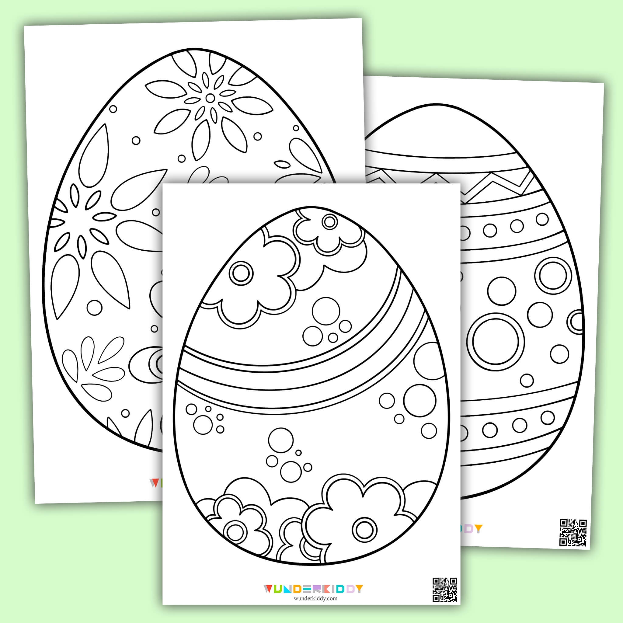 Easter Egg Coloring Sheets Free Printable