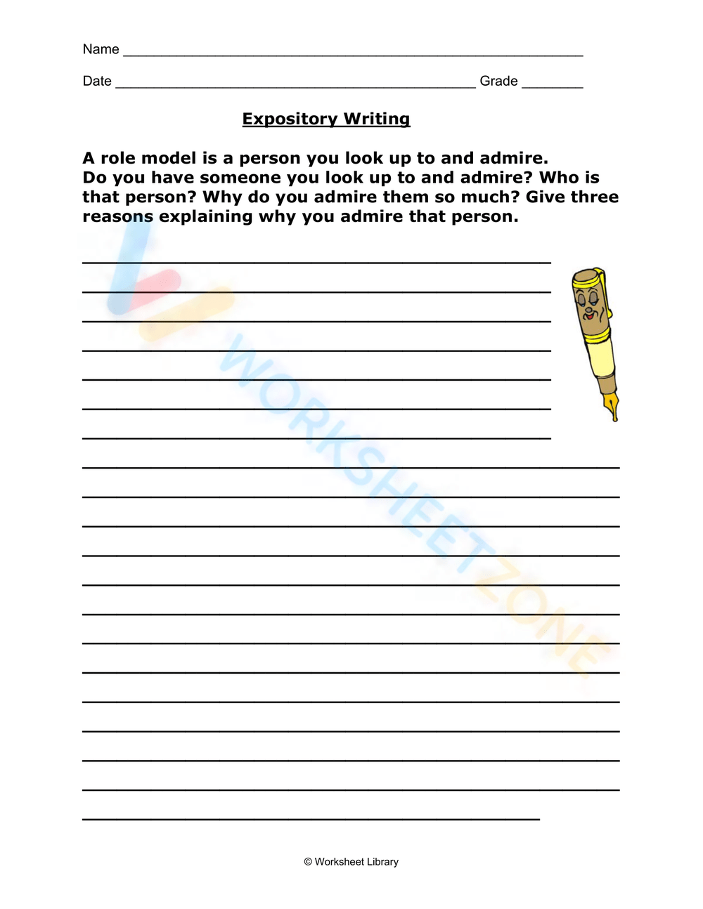 Printable Expository Writing Worksheets Download