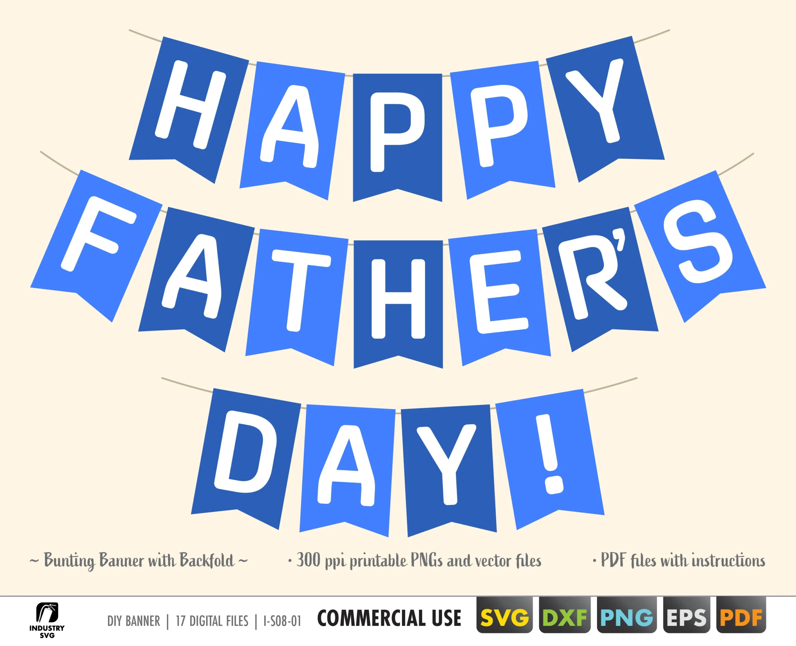 Printable Father s Day Banner Pdf Happy Father s Day Banner 