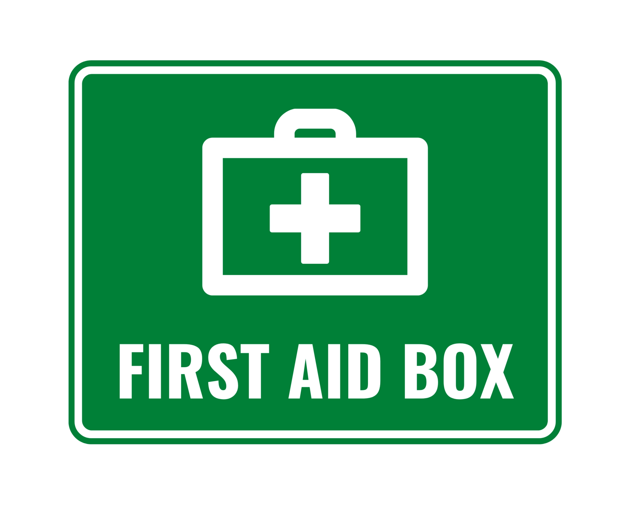 Printable First Aid Box Sign Printable Party Favors
