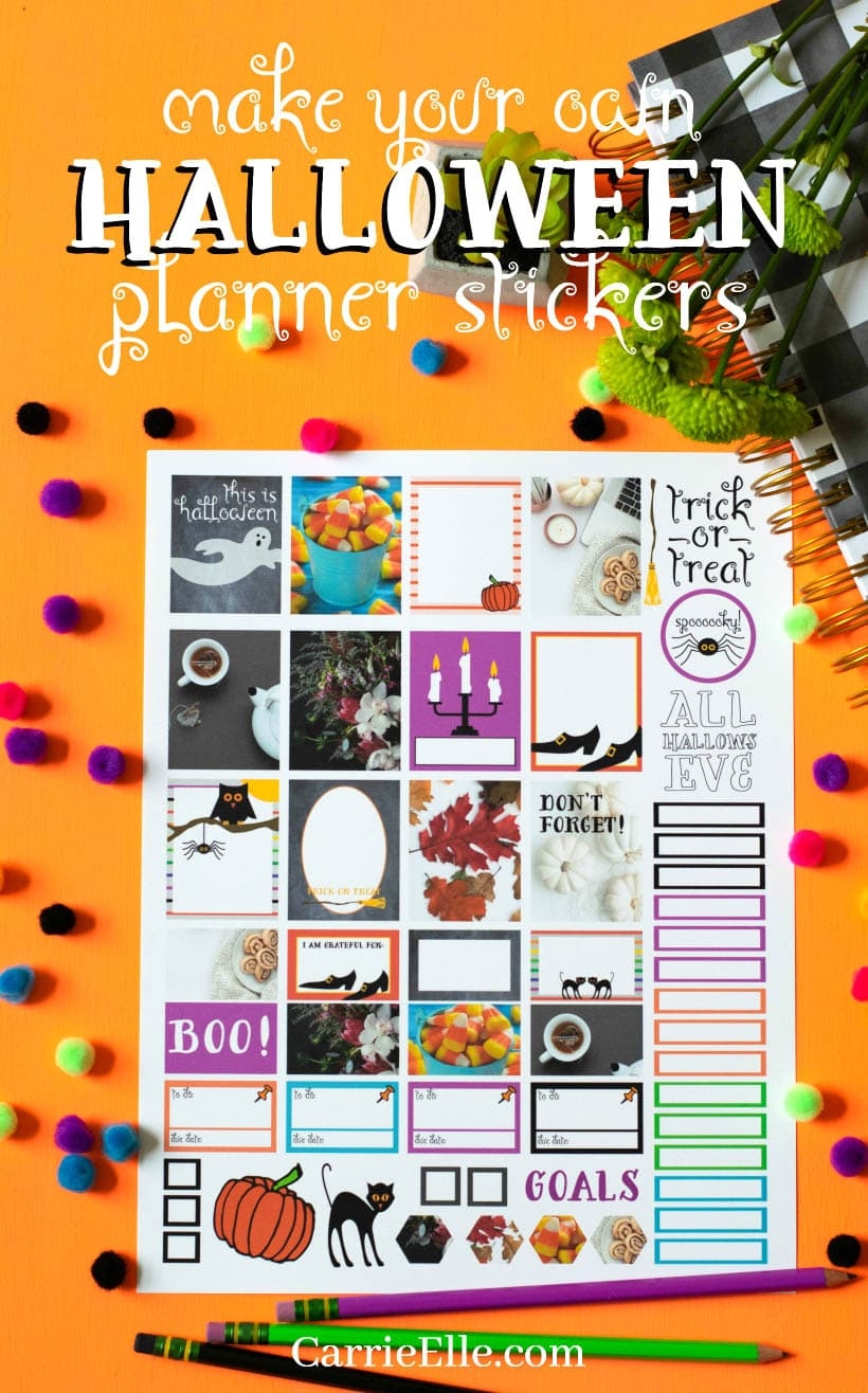 Printable Halloween Planner Stickers Carrie Elle Printable Halloween Planner Stickers Carrie Elle