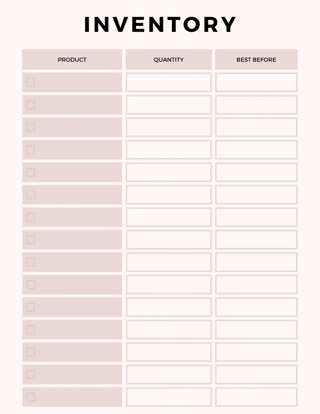 Printable Inventory Management Form Inventory Sheet Inventory 
