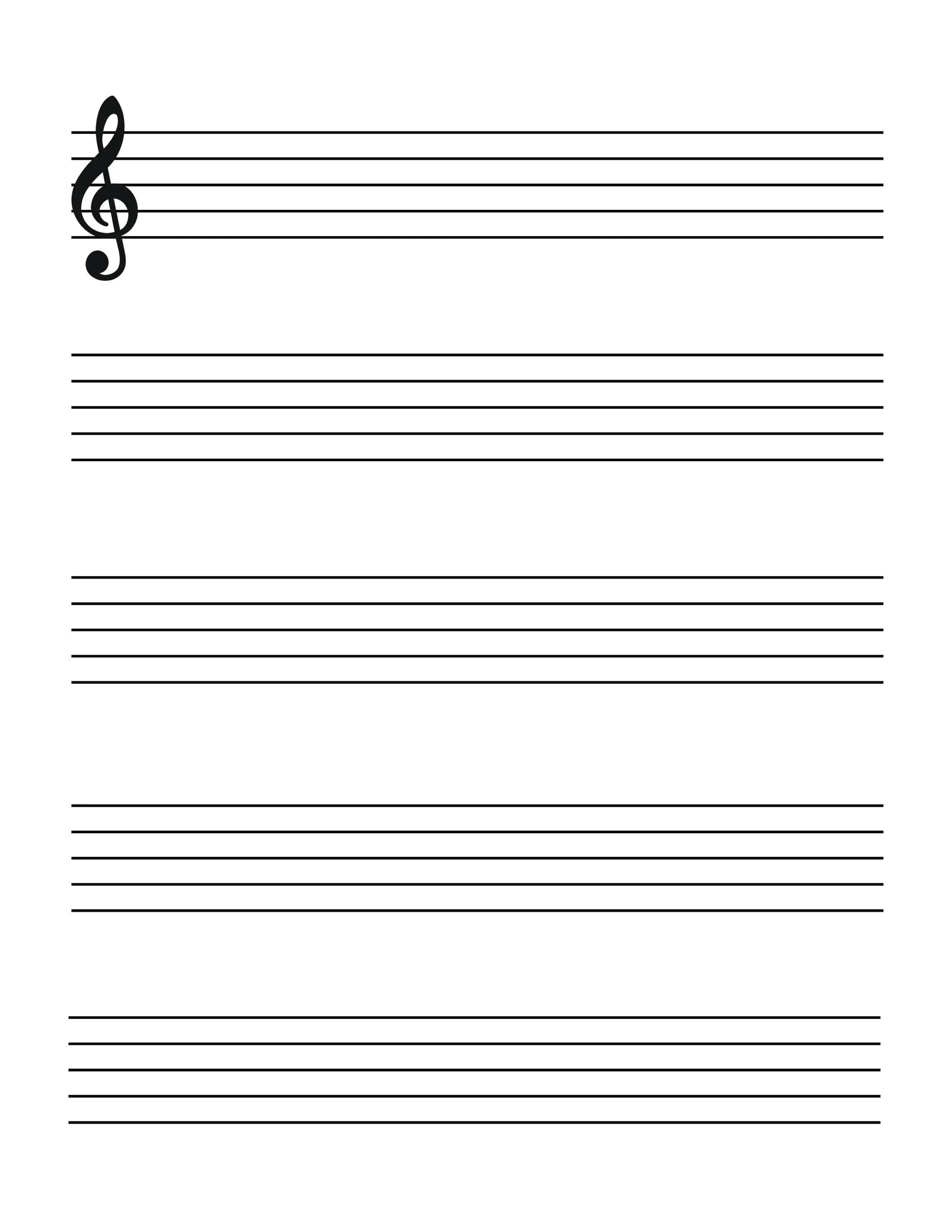 Printable Music Sheet For Kid