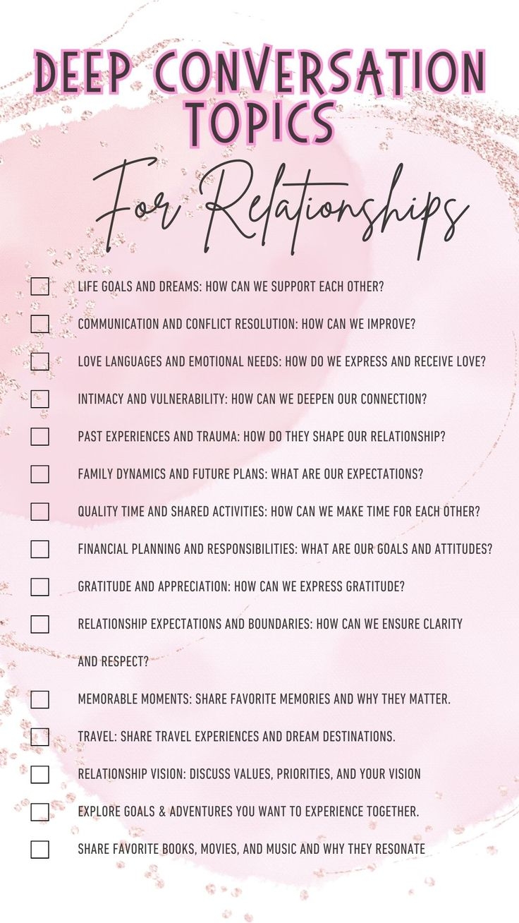 Printable List Deep Conversation Topics Printable List Deep Conversation Topics