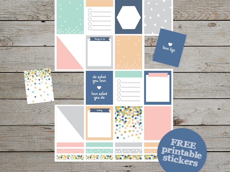 Printable Planner Kit Stickers Banners Mandalas Free Download