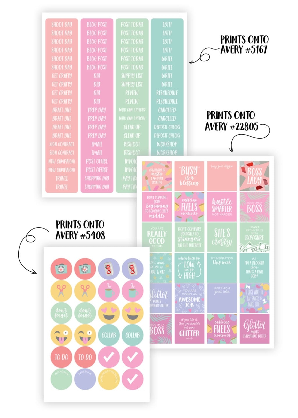 Free Printable Personal Planner Labels