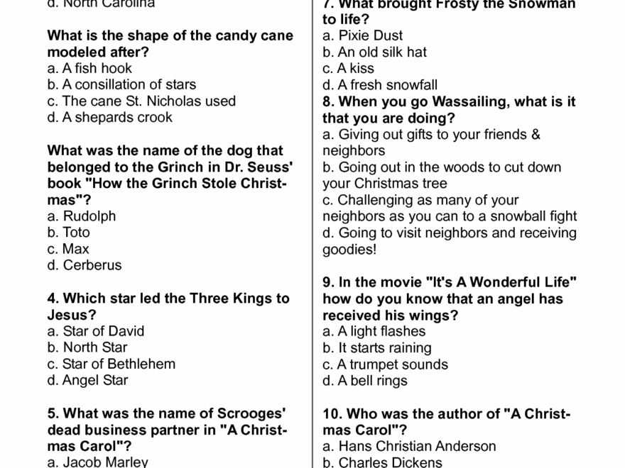 Printable Pub Quiz Sheets Free Printable Trivia Questions Answers