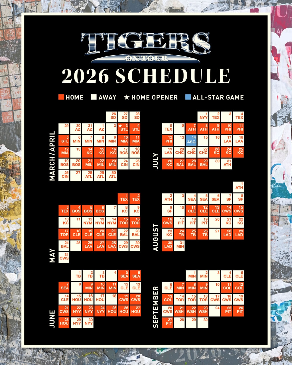 Printable Schedule Detroit Tigers