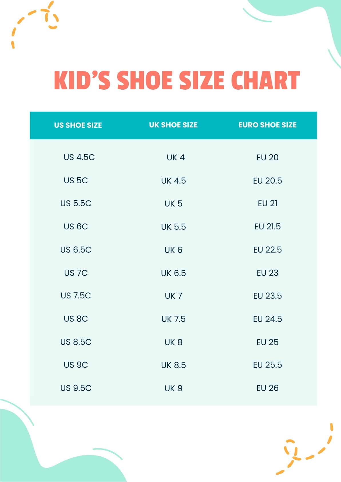 Printable Shoe Conversion Charts Foot Length Shoe Size Metric To Printable Shoe Conversion Charts Foot Length Shoe Size Metric To