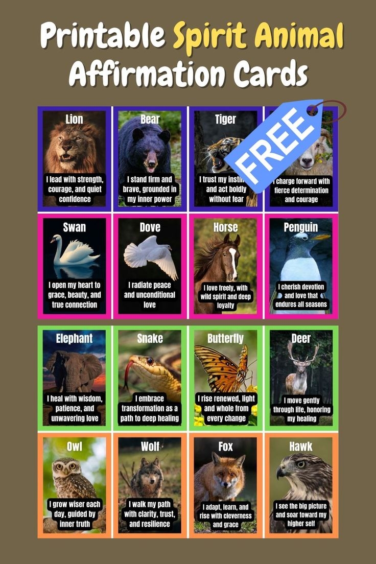 Spirit Animal Quiz Printable