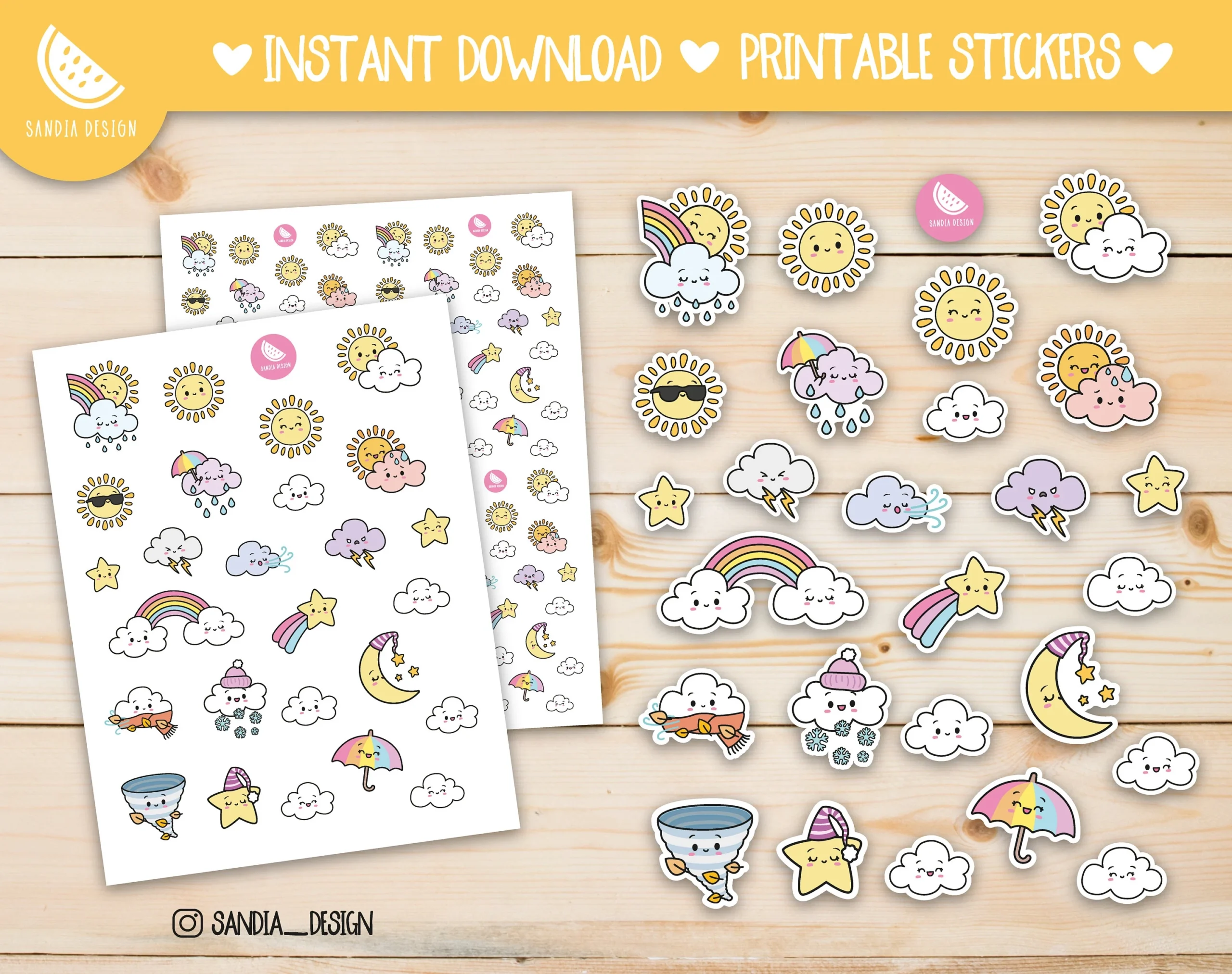 Free Kawaii Backpack Planner Sticker Printable Free Kawaii Backpack Planner Sticker Printable