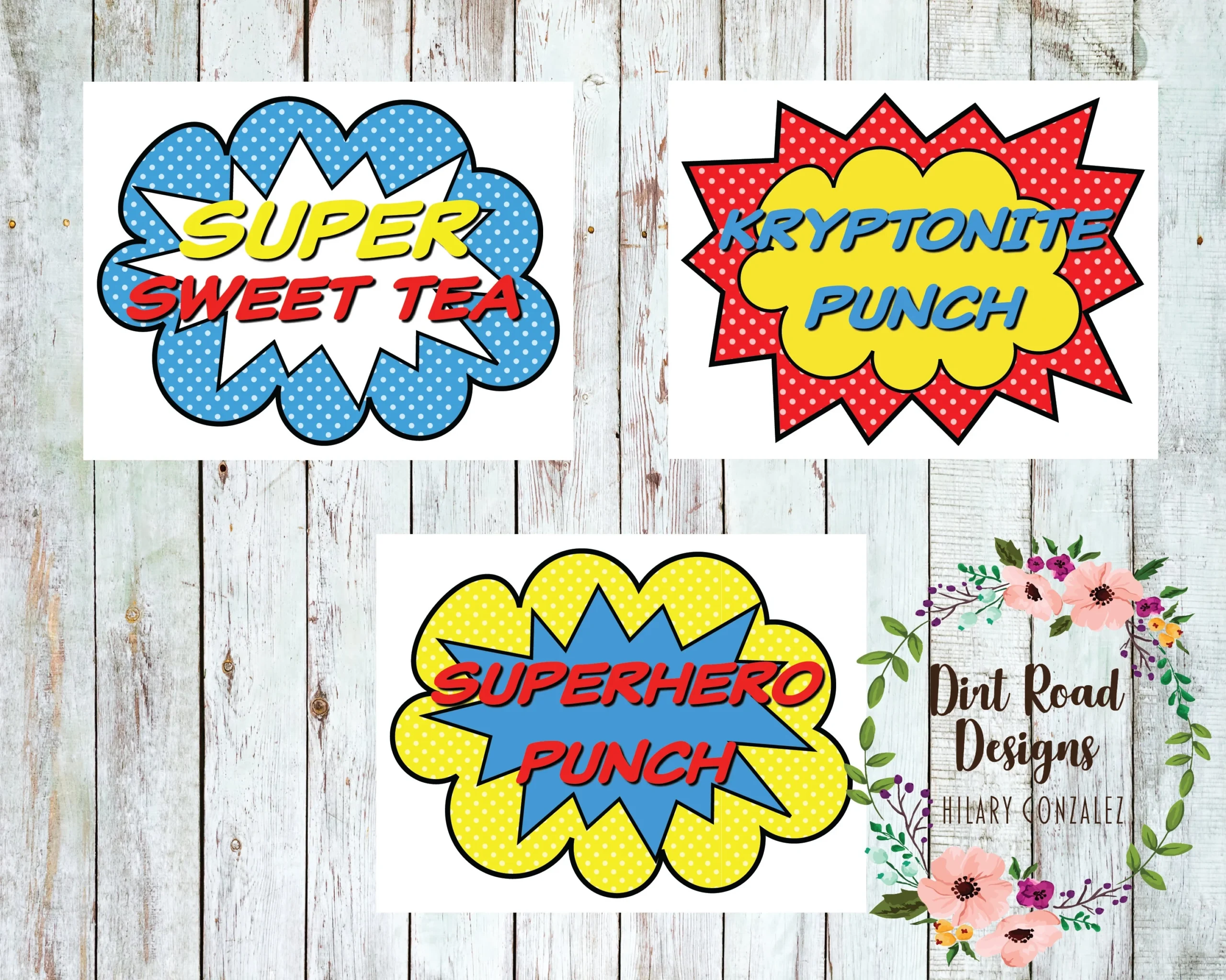 Printable Superhero Drink Signs Etsy Printable Superhero Drink Signs Etsy