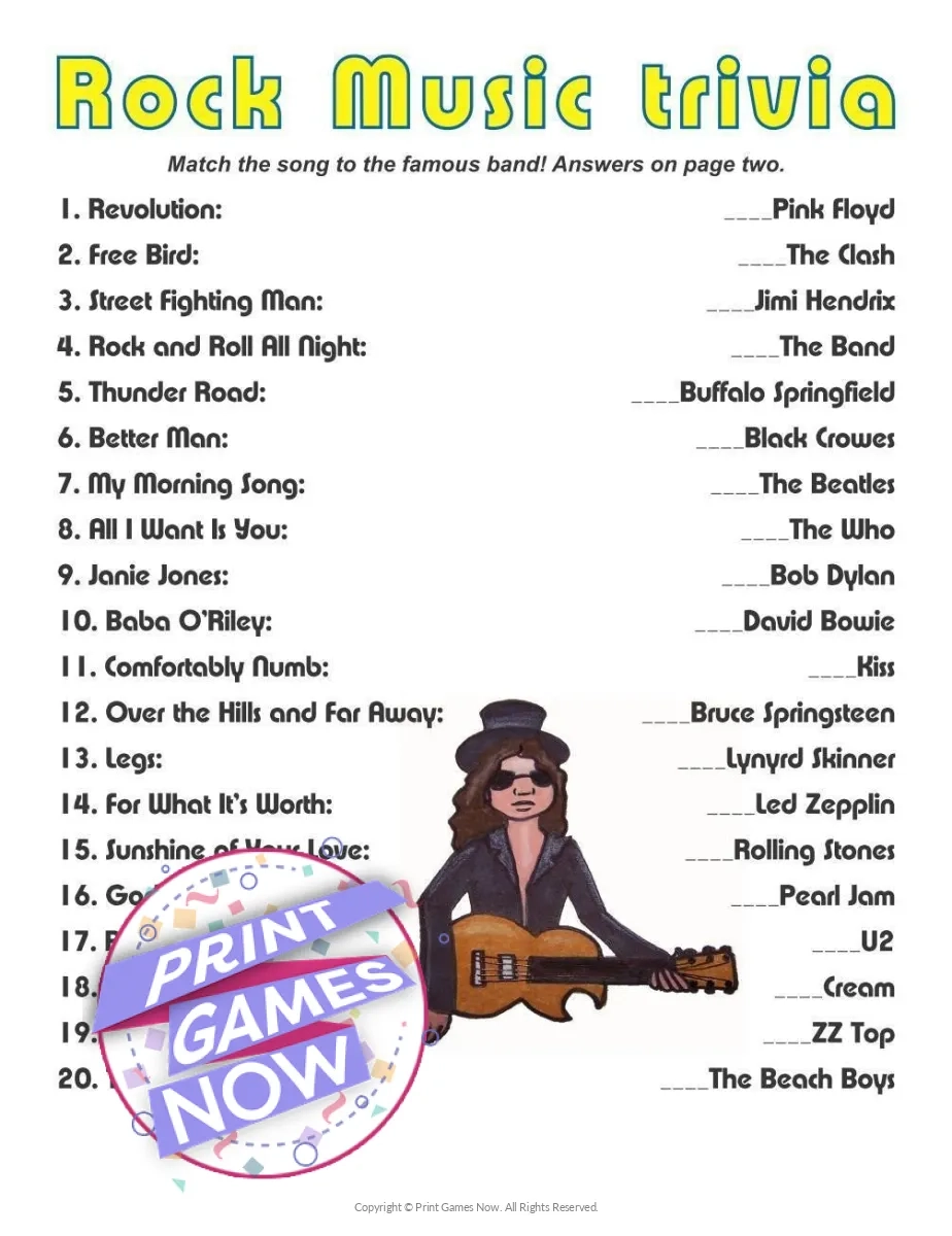 Printable Trivia For Seniors Elevate Well being With Fun amp Games