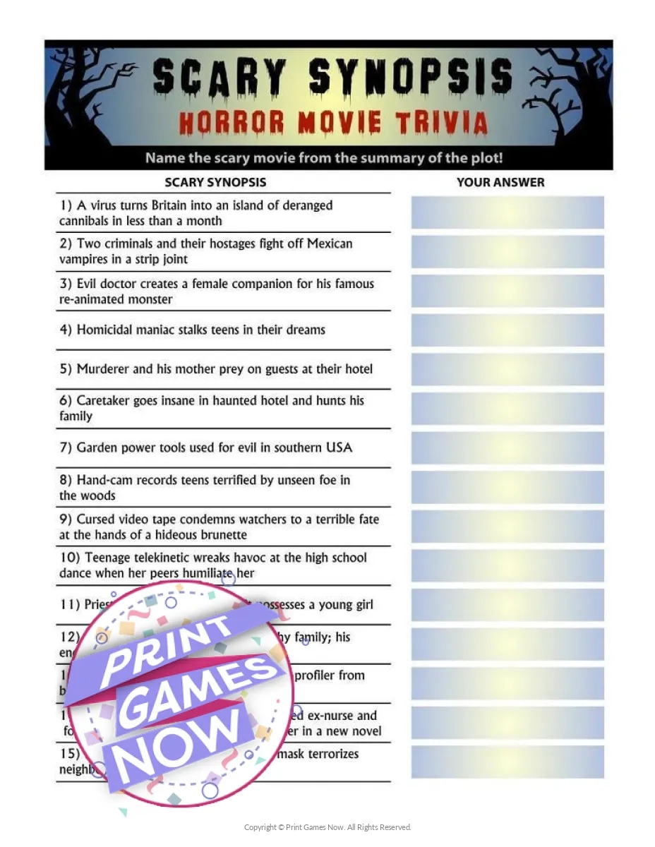 Printable Trivia For Seniors Elevate Well being With Fun amp Games
