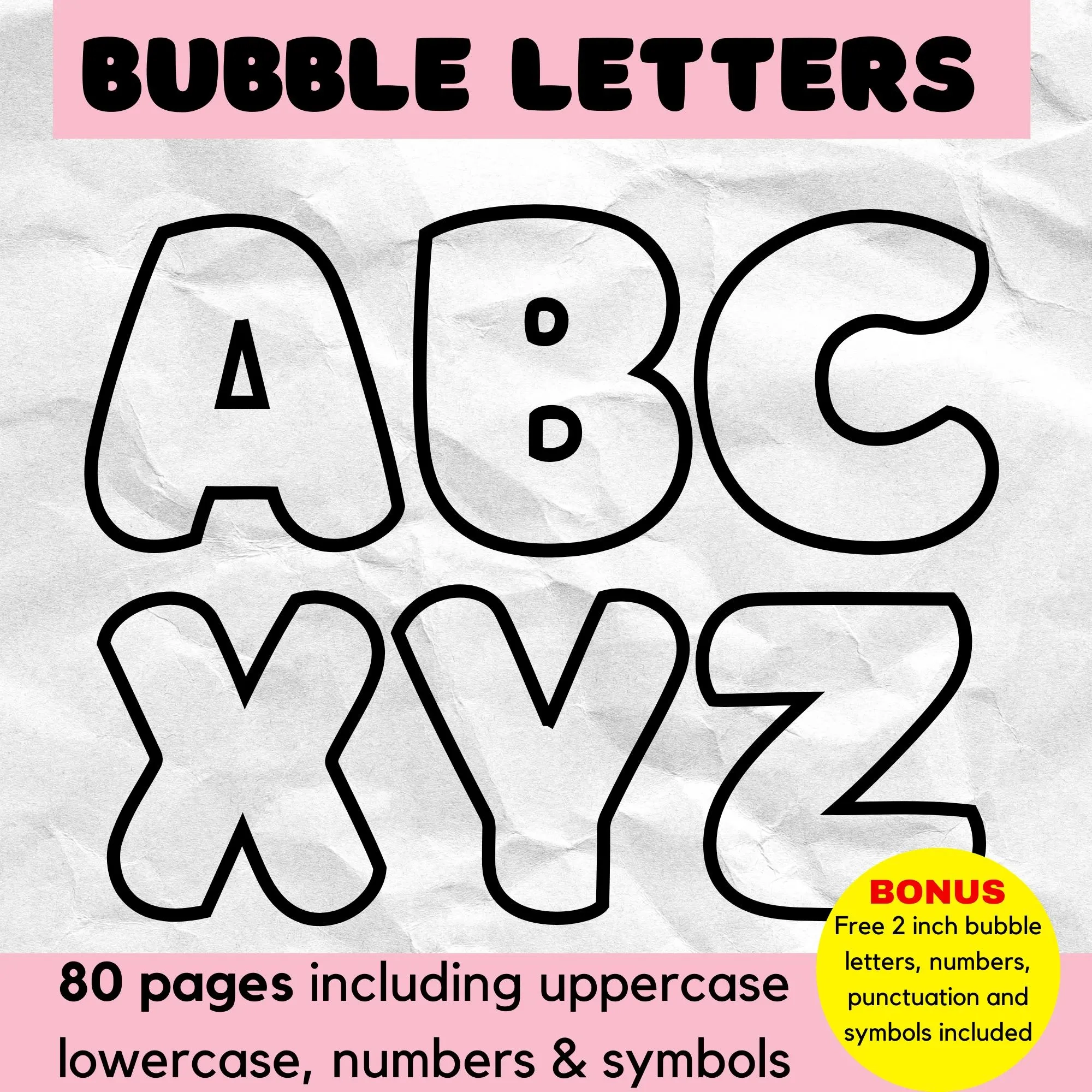 Printable Uppercase Letters Etsy