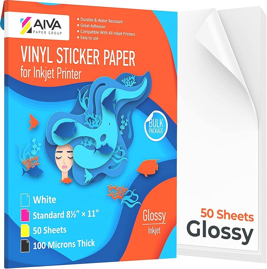 Printable Vinyl Sticker Paper Waterproof Sticker Paper For Inkjet 