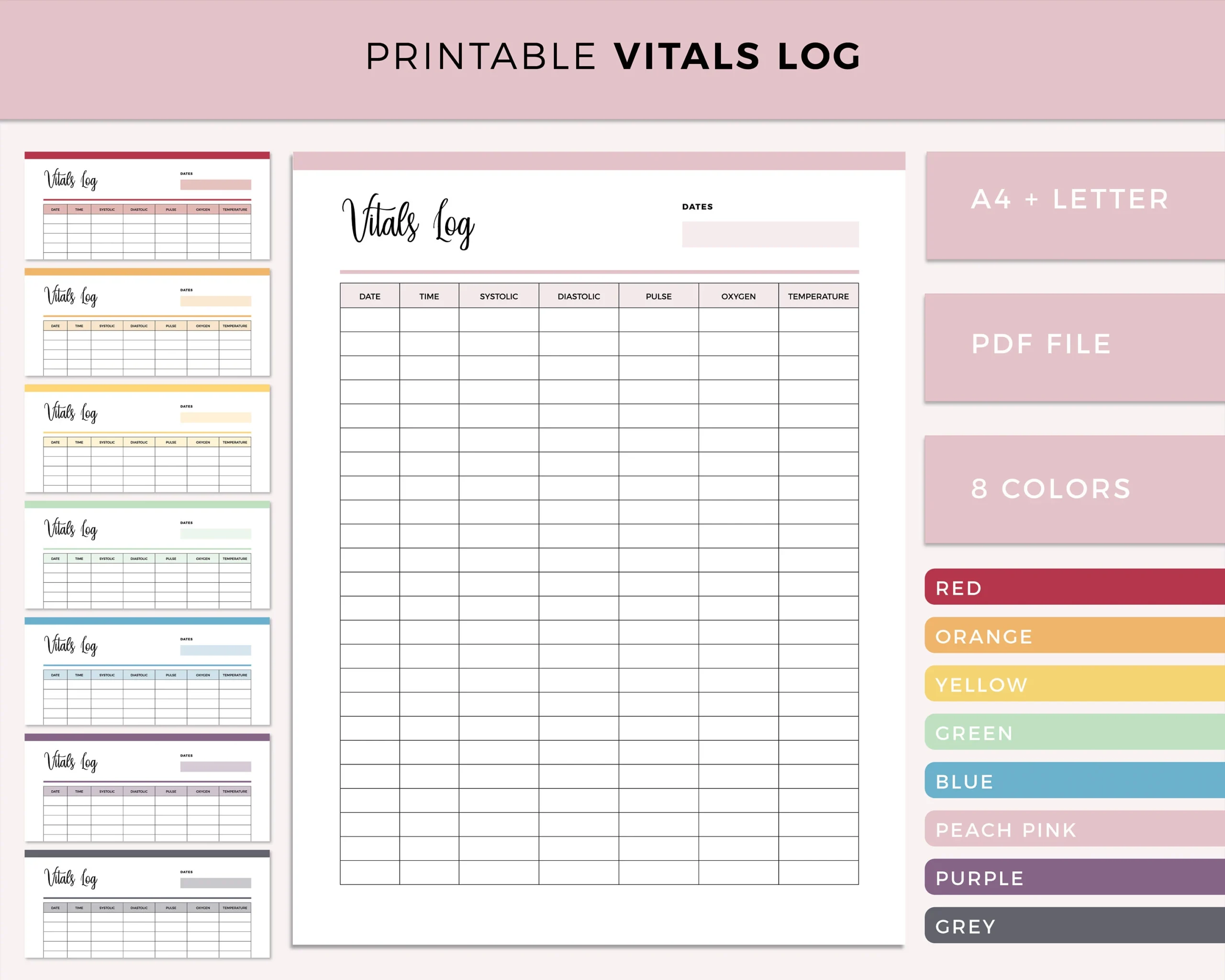 Printable Vital Signs Chart