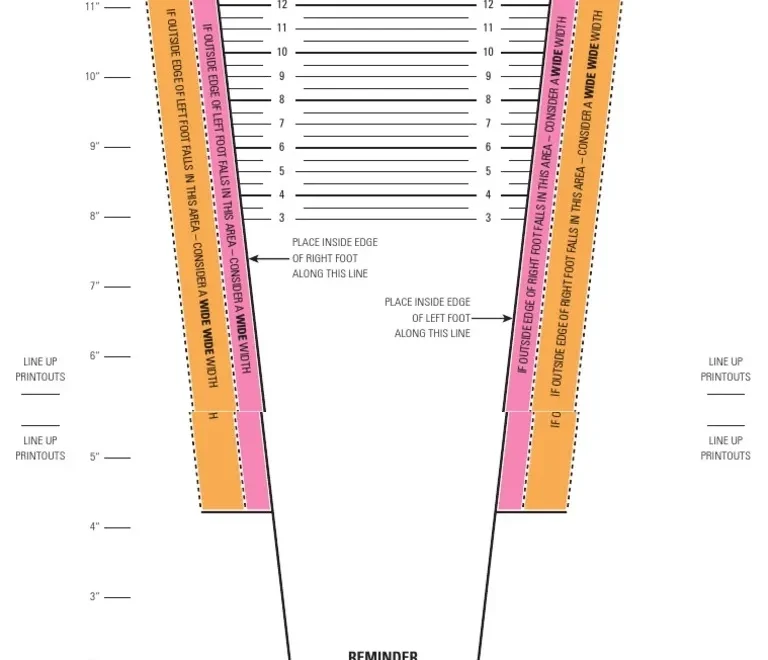Printable Women Shoe Size Chart PDF PDF Shoe Foot