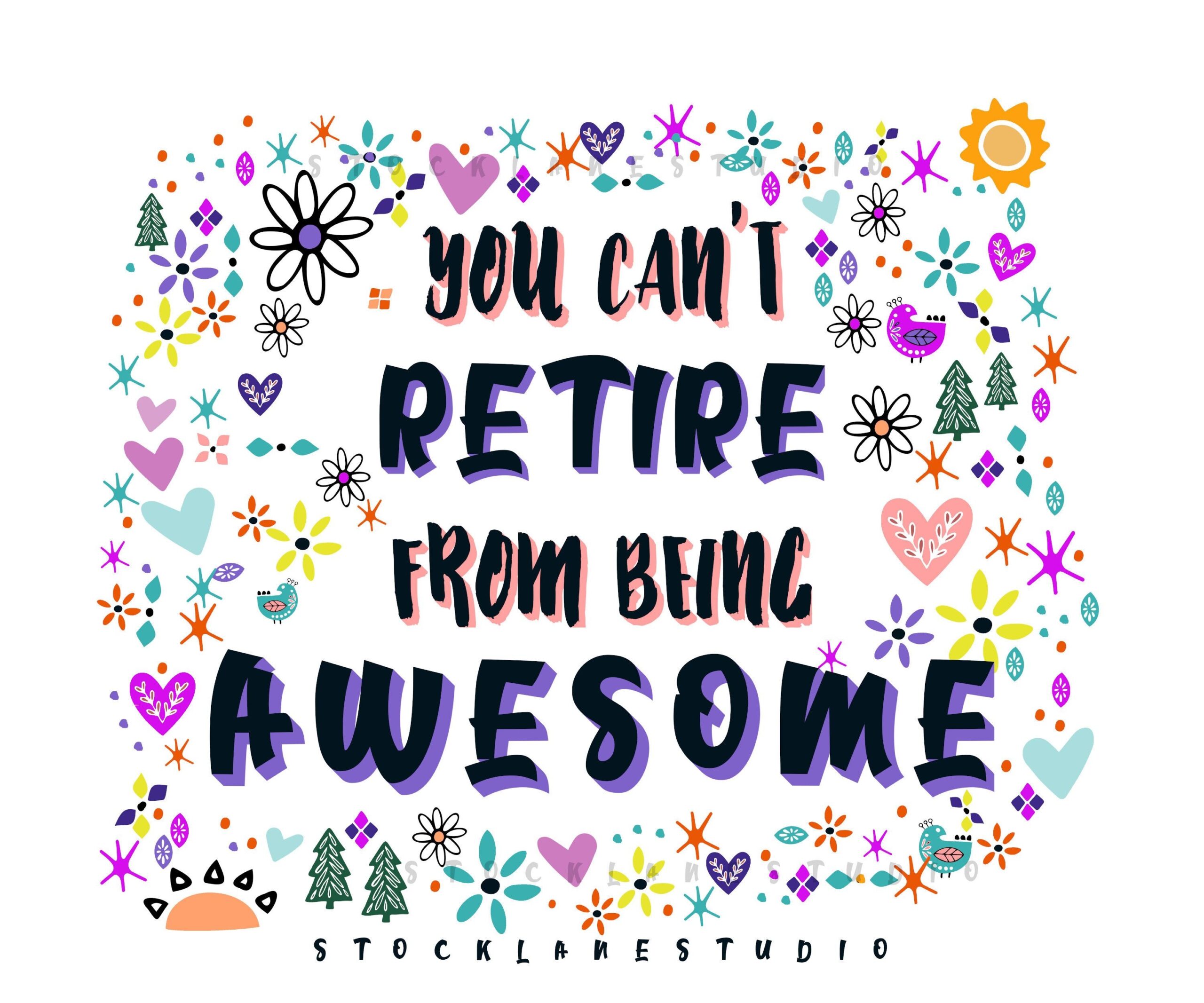 Printable You Cant Retire From Being Awesome Retirement Sign Printable You Cant Retire From Being Awesome Retirement Sign