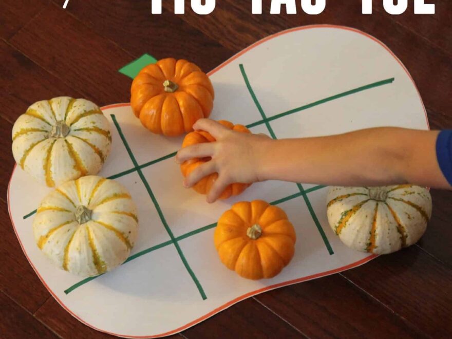 Pumpkin Tic Tac Toe For Kids Toddler Approved